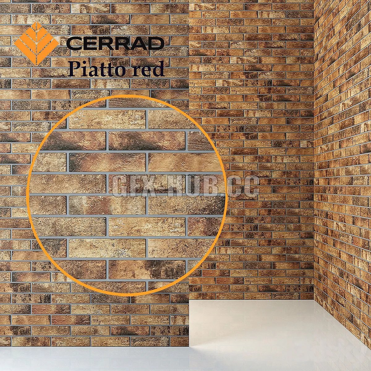 Cerrad Piatto red tiles 3D Model