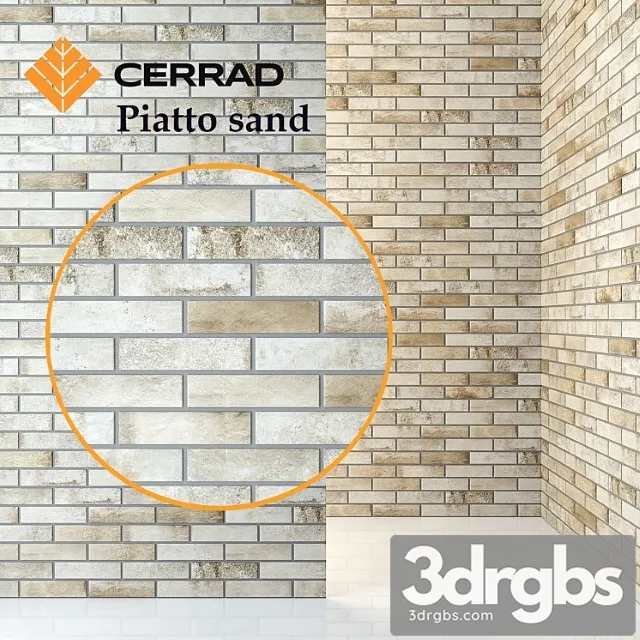 Cerrad piatto sand tiles 3D Model Free