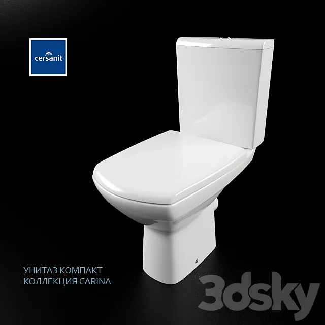 cersanit toilet bowl COMPACT CARINA 3DModel