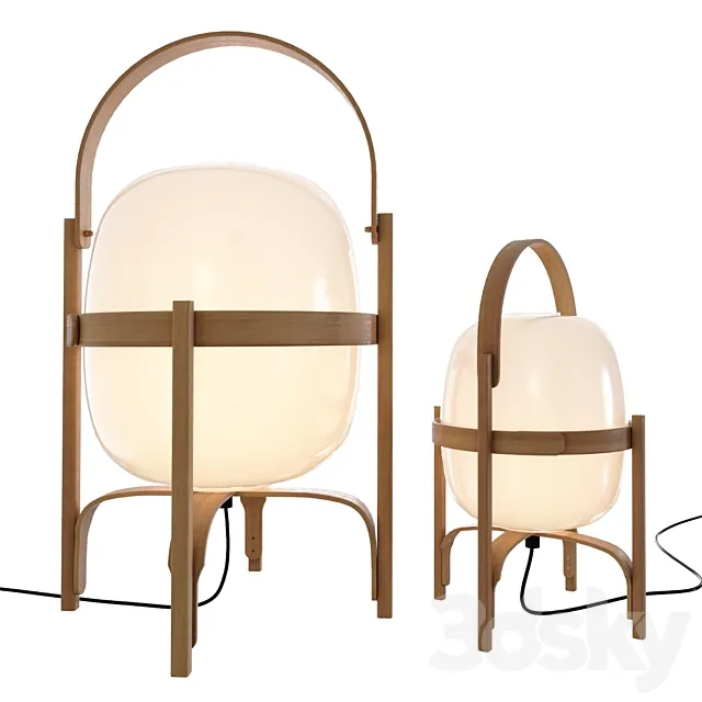Cesta and Cestita lamp by Santa&Cole 3D Model