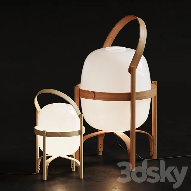 Cestita Batería floor & table lamp 3DModel