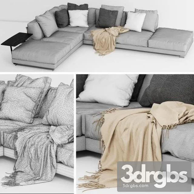 Cestone Sofa 01 3D Model Free