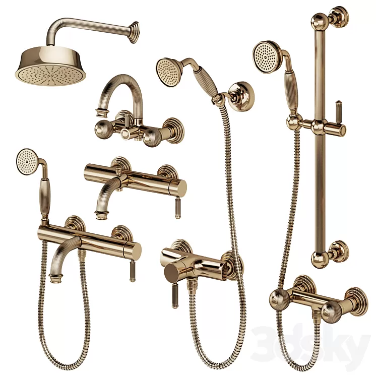 Cezares Olimp shower faucets 3D Model Free