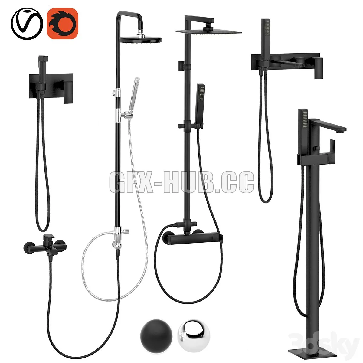 Cezares set 04 3D Model