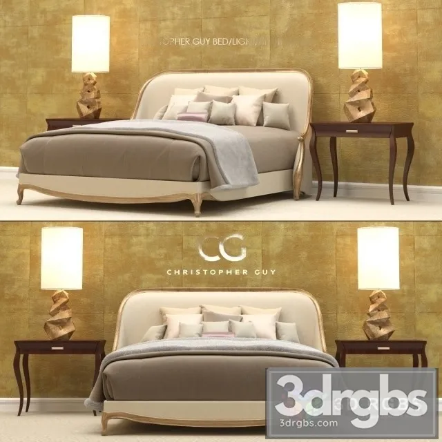 CG Cambon Bed 3D Model Free