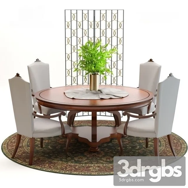 CG Dining Set 3D Model Free