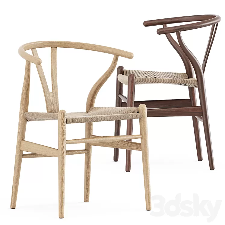 CH24 Wishbone chair by Carl Hansen 3D Model