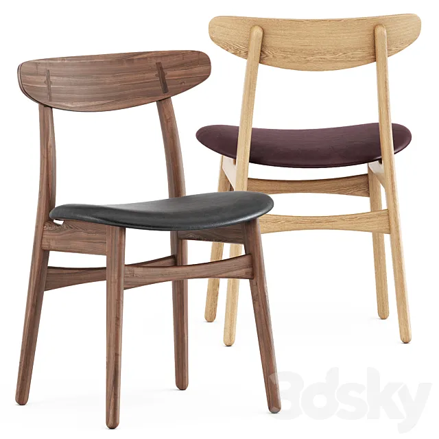 CH30P chair by Carl Hansen 3D Model
