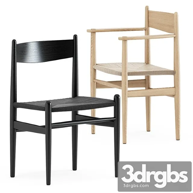 Ch36 chair and ch37 chair by carl hansen