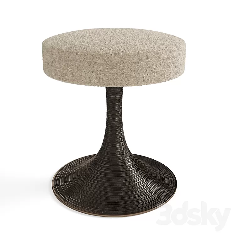 Chahan Tourbillon Bronze Stool 3D Model