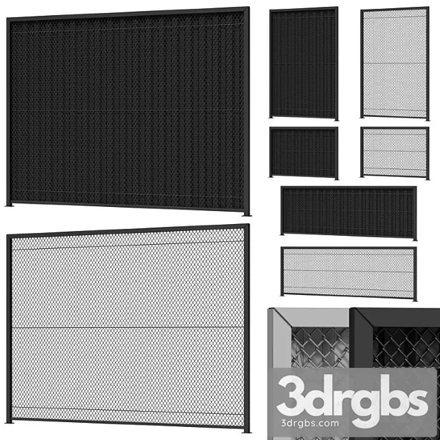 Chain Link Fence 3D Model Free
