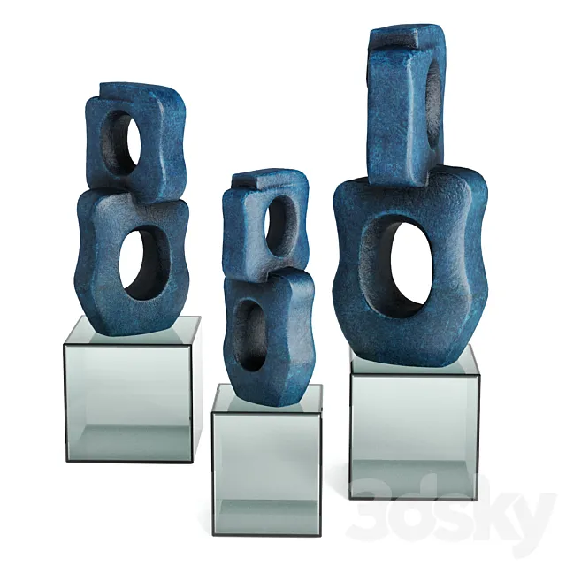 Chain modern statue 3D Model