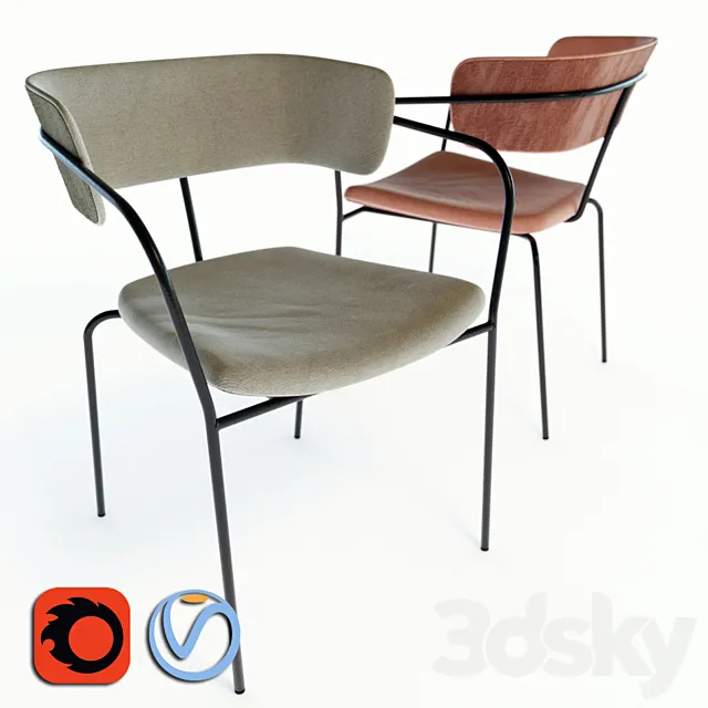 Chair AFM2433S 3D Model