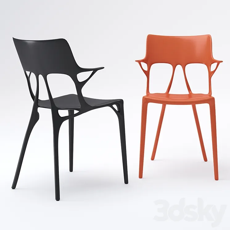 Chair Ai by Kartell 3D Model Free