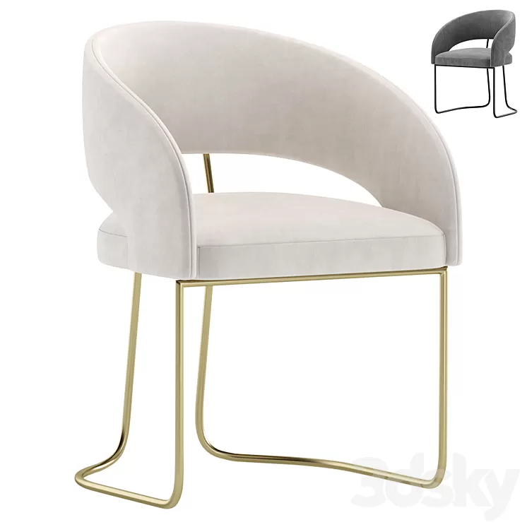 Chair ALLEN by Cazarina Interiors 2 Colors Version