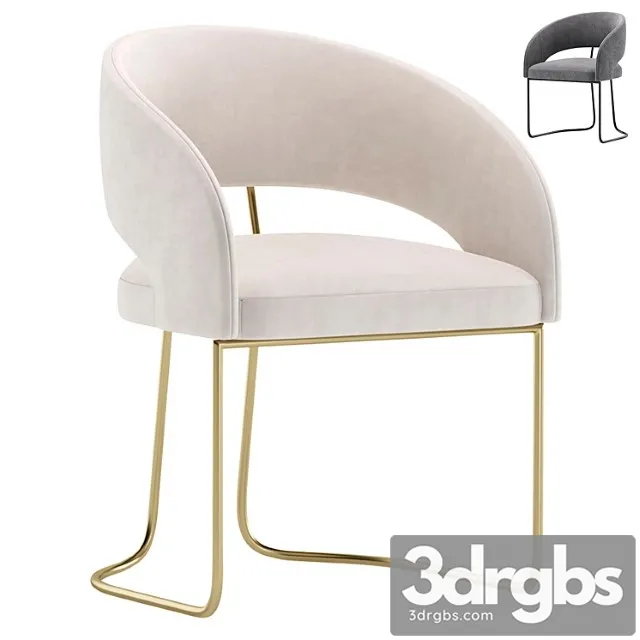 Chair Allen By Cazarina Interiors 2 Colors Version Stul Allen 3D Model Free