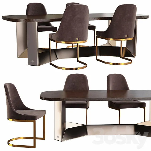 Chair and table 3DModel