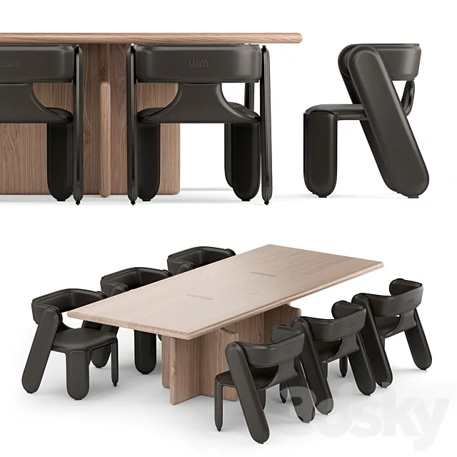 Chair and table factory LUM 3DModel