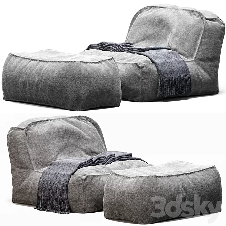 chair bag 10 3D Model