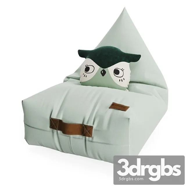Chair Bag And Pillow Owl From Novodinoz 3D Model Free