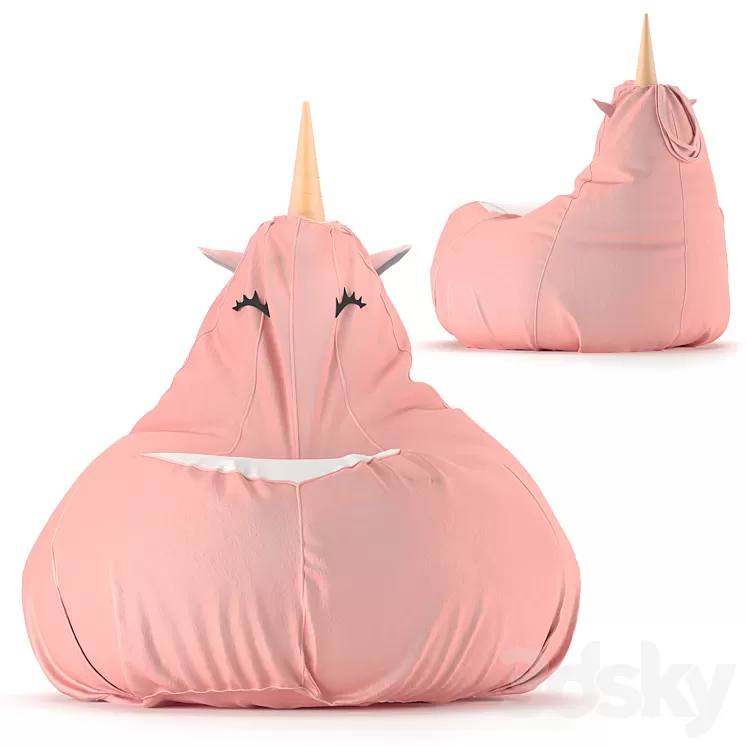 Chair Bag Unicorn 3D Model