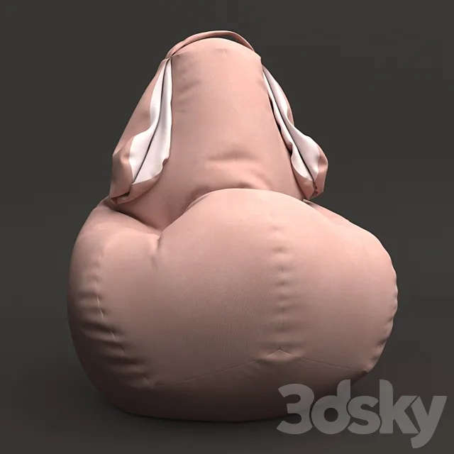 Chair - bag with ears 3D Model