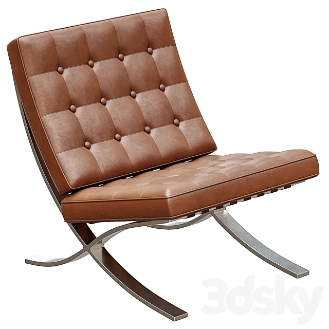 Chair barcelona knoll 3D Model
