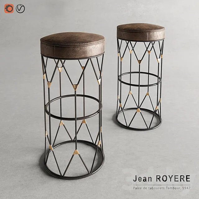 Chair barnyy_Jean ROYERE. 1947 3DModel