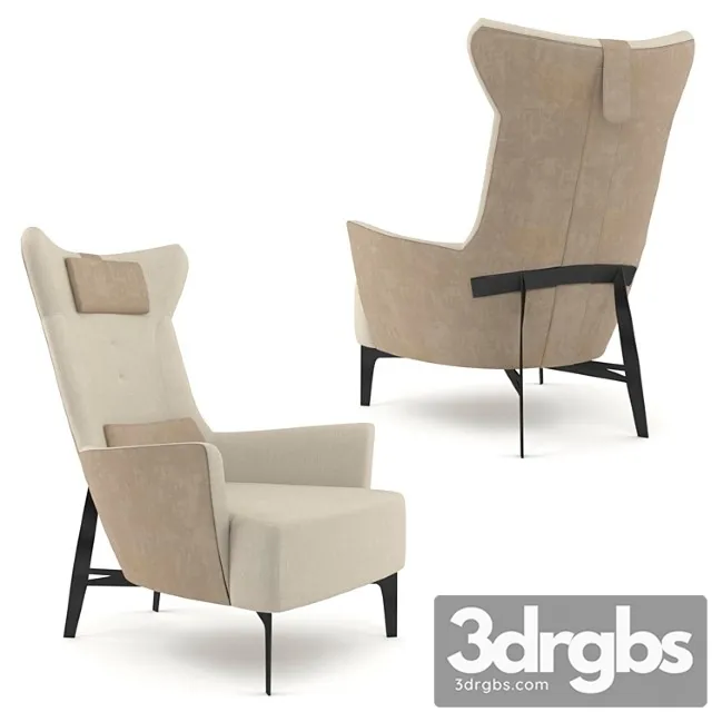 Chair borzalino mia 2 3D Model Free