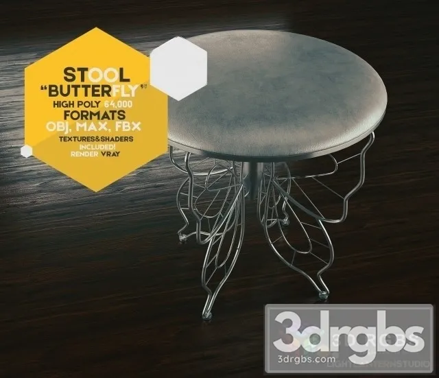 Chair Butterfly 3D Model Free