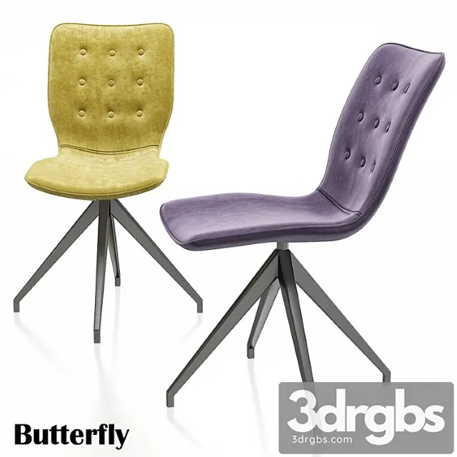 Chair butterfly kare design 2 3D Model Free