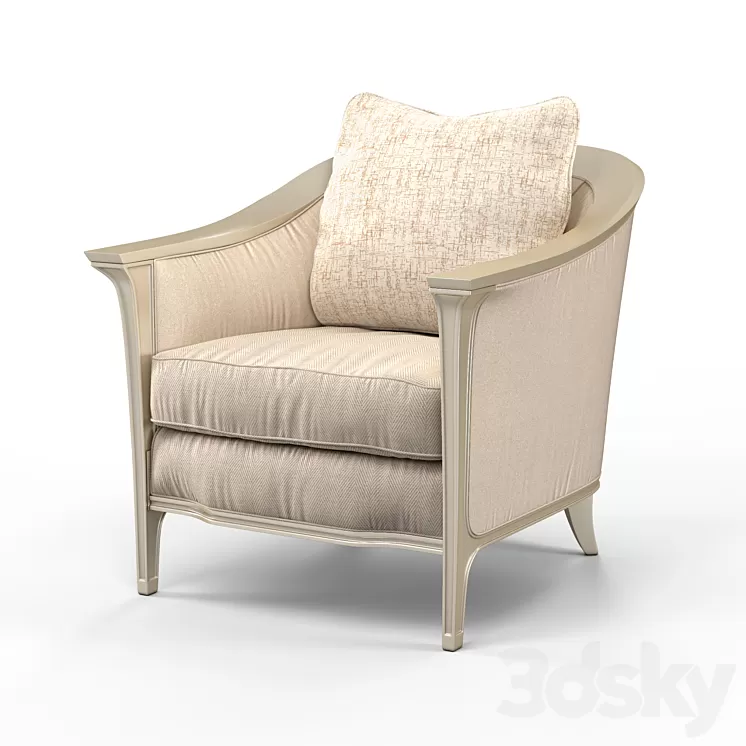 Chair Caracole Eaves Drop Uph 419 132 A 3D Model