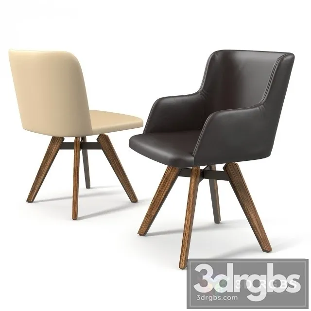 Chair Cattelan Mulan 3D Model Free