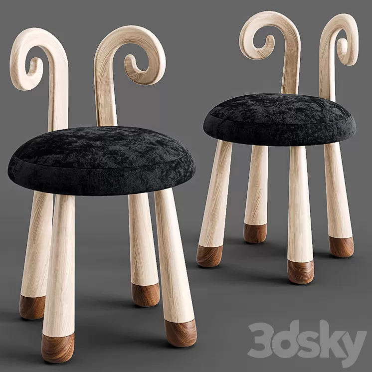 Chair children 3D Model