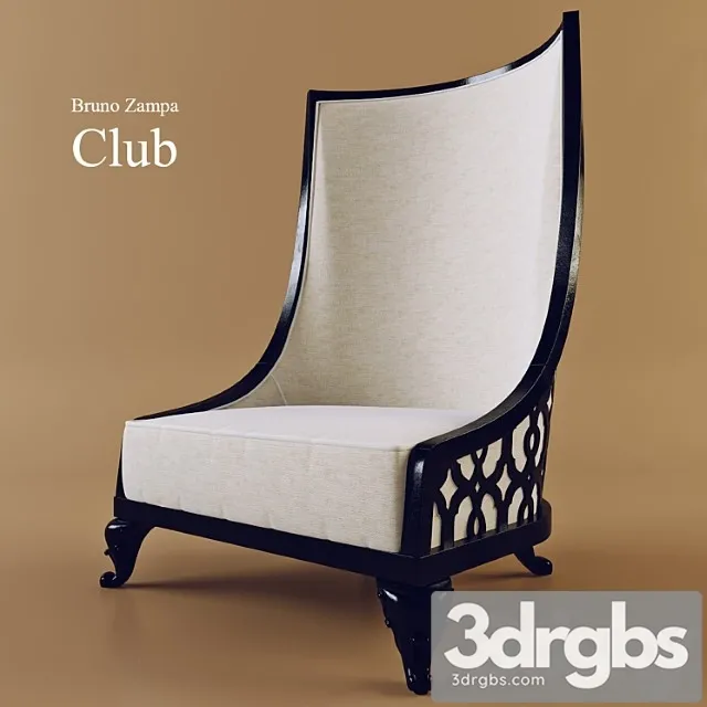 Chair Club 1 3D Model Free