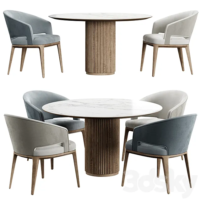 Chair Crop Konyshev PALAIS ROYAL Table 3D Model