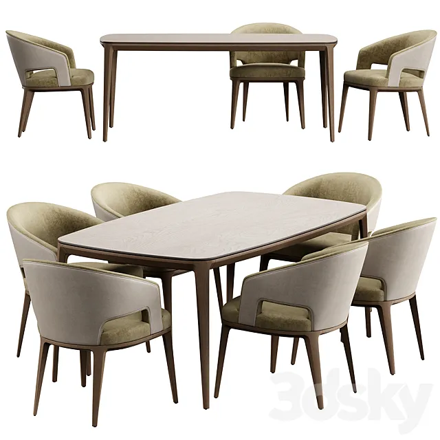 Chair Crop M Konyshev PLAYGROUND MODERN Table 3D Model