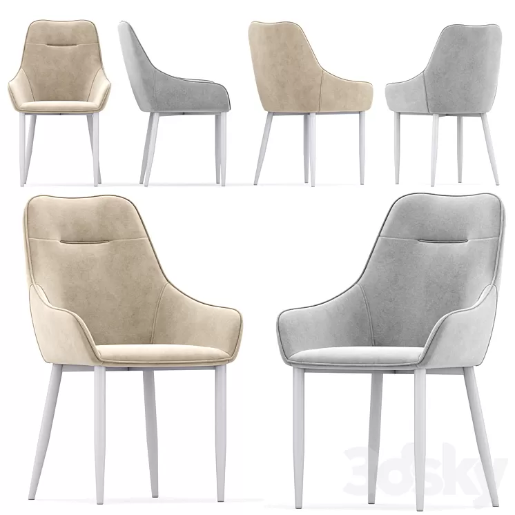 Chair Diana Velor 3D Model