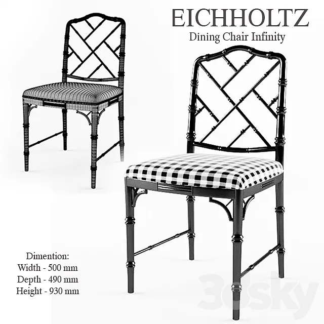Chair Eichholtz Dining Chair Infinity 3D Model