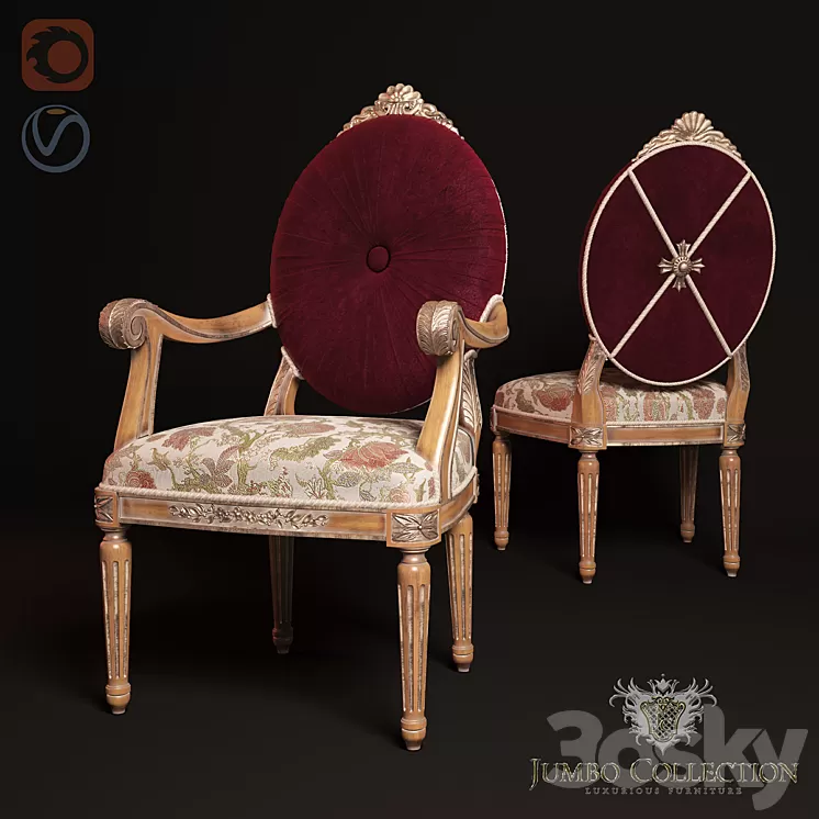 Chair FOS-15 Jumbo Collection 3D Model