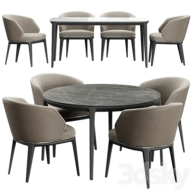 Chair Gest Konyshev PLAYGROUND MODERN Table 3D Model