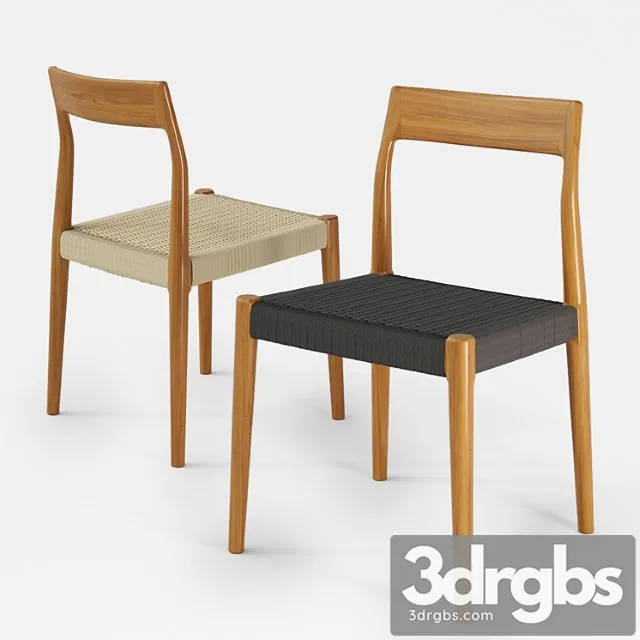 Chair great dane moller  2 3D Model Free