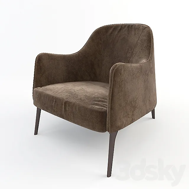 Chair Jackie bergere.Armchair 3D Model