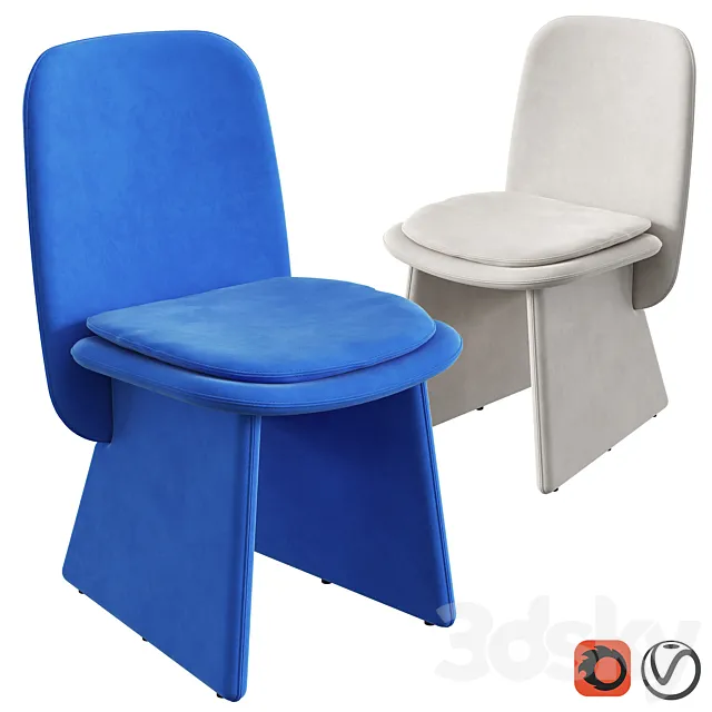 Chair JODIE by Baxter 3D Model