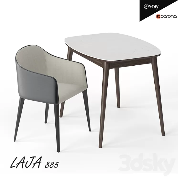 Chair LAJA 885 3D Model