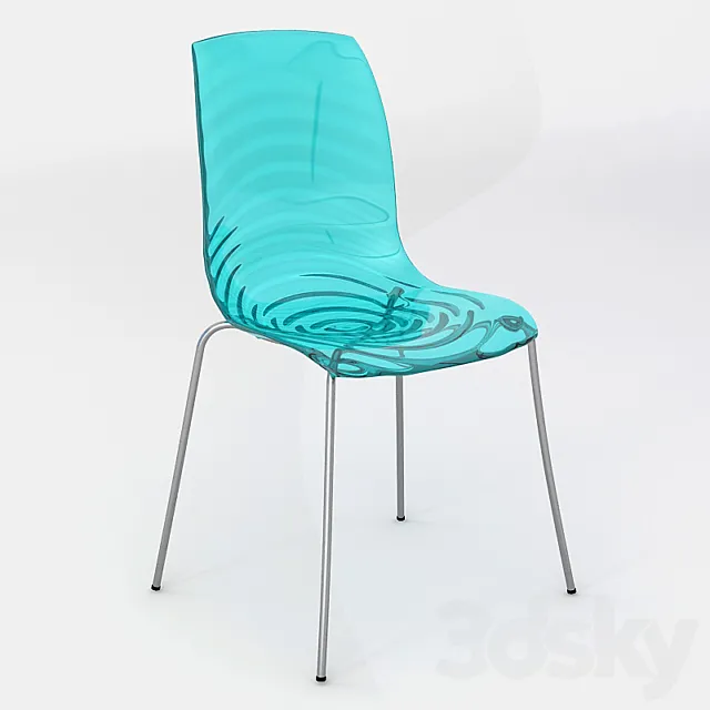 Chair L'Eau CS1273 Calligaris Chair 3DModel