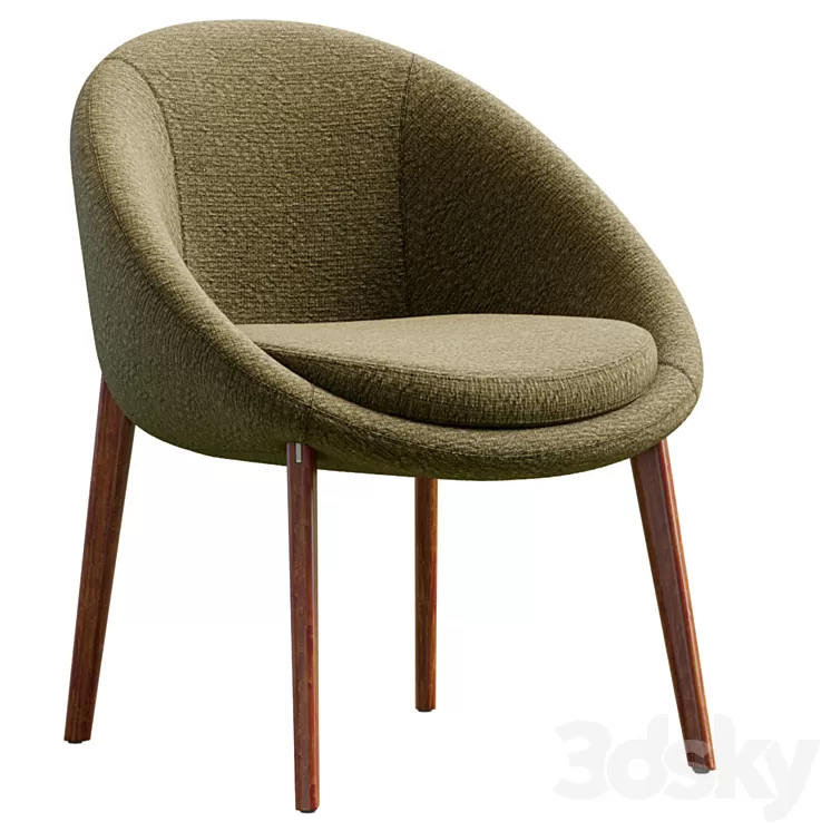 Chair Lido By Minotti 3D Model Free