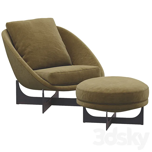 Chair Lido By Minotti 3DModel