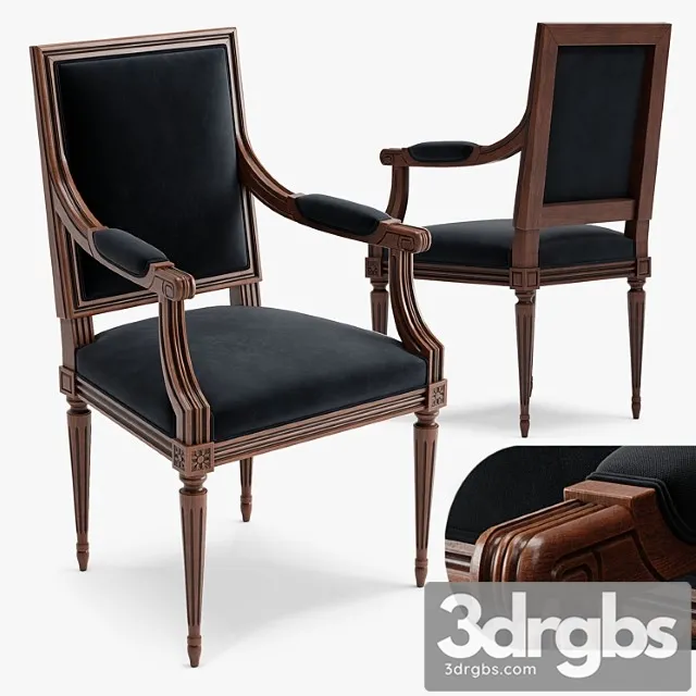 Chair louis xvi a 2 3D Model Free