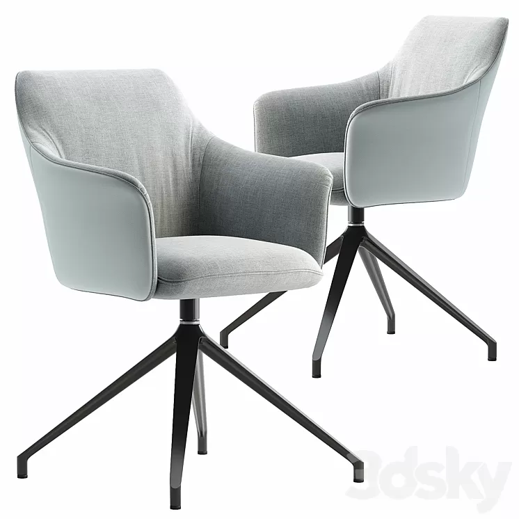 Chair LX671 Leolux LX 2 3D Model